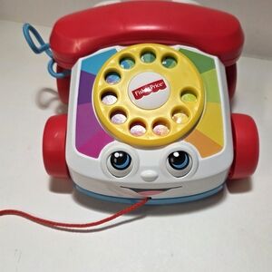 Fisher-Price Dial Telephone Pull Toy For Toddler - Imaginative  & Motor Skill